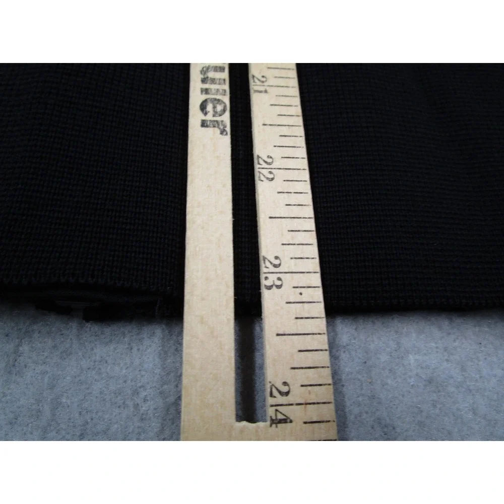 Prada Milano Men Black Full Zip Wool Sweater Nylon Panel Cardigan Size 48 SMC382